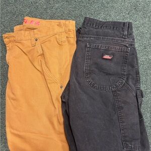 Dickies Black and Tan Pants Set